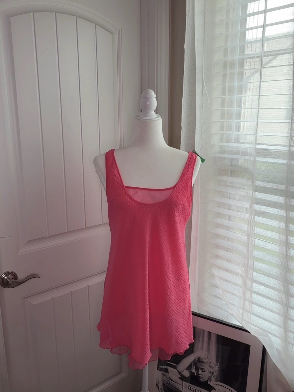 VTG Victoria’s Secret Gold Tag Babydoll Dress - Bright Pink - Size S